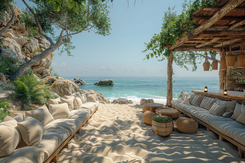 Bar de plage - Photo estivale apaisante par BowiScapes Art Abstrait  et digital