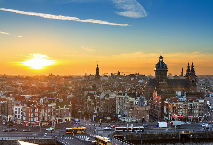 Amsterdam coucher de soleil par Dennis van de Water