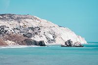 Landschaft neben dem Felsen von Aphrodites an der Küste von Paphos, Zypern