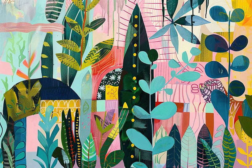 Pflanzen-Collage von Wunderbare Kunst