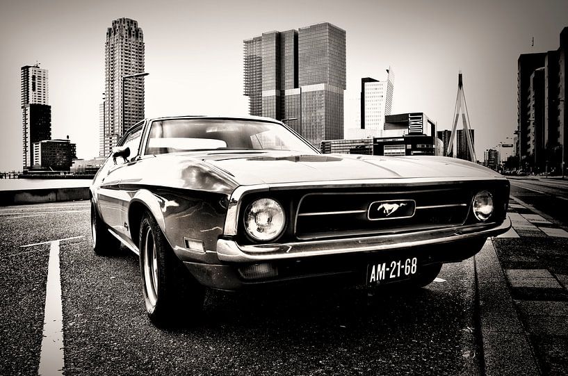 Ford Mustang in Rotterdam von Vincent van Kooten