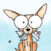 Kinderzimmer Portrait lustiger Chihuahua