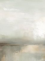 Modernes minimalistisches graues abstraktes Landschaftsgemälde