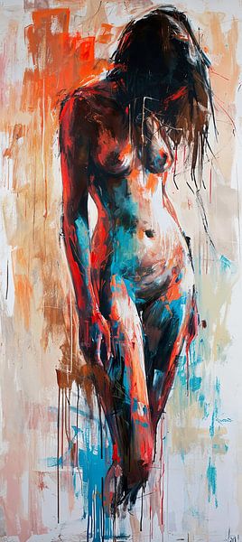 Naakt | Figuur in Contrast | Naakt van Blikvanger Schilderijen