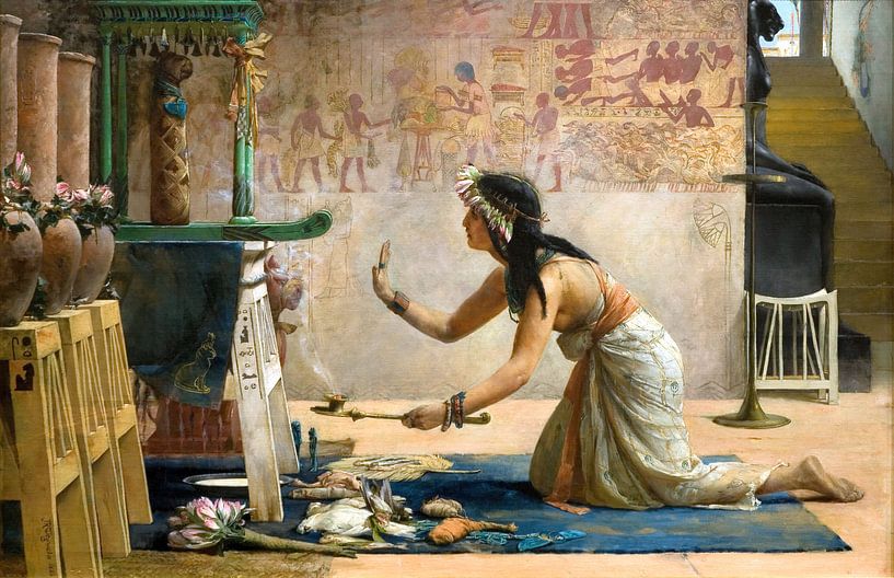 The Obsequies of an Egyptian Cat - John Weguelin, 1886 by Atelier Liesjes