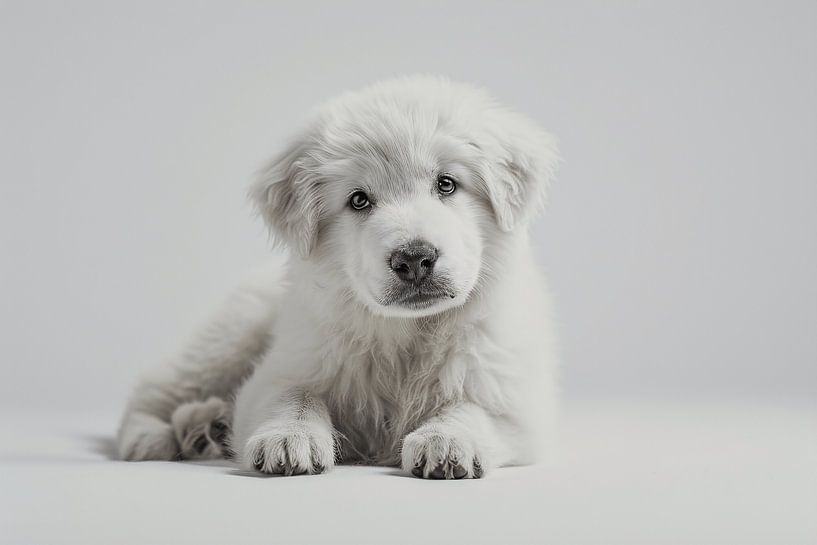 The Enchanting Pyrenean Mountain Dog puppy by Karina Brouwer