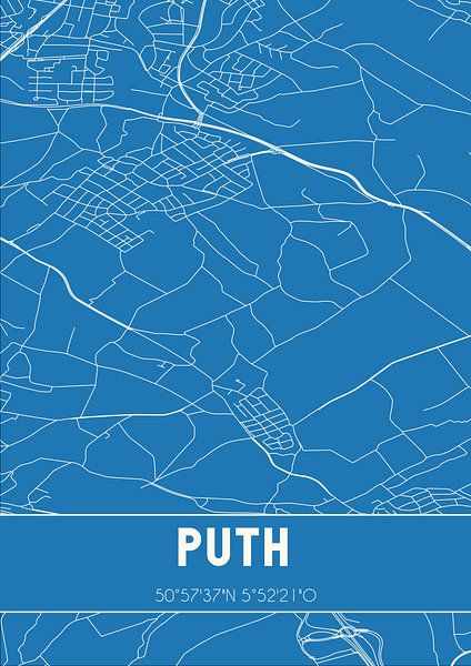 Blueprint | Map | Puth (Limburg) by Prints of Place