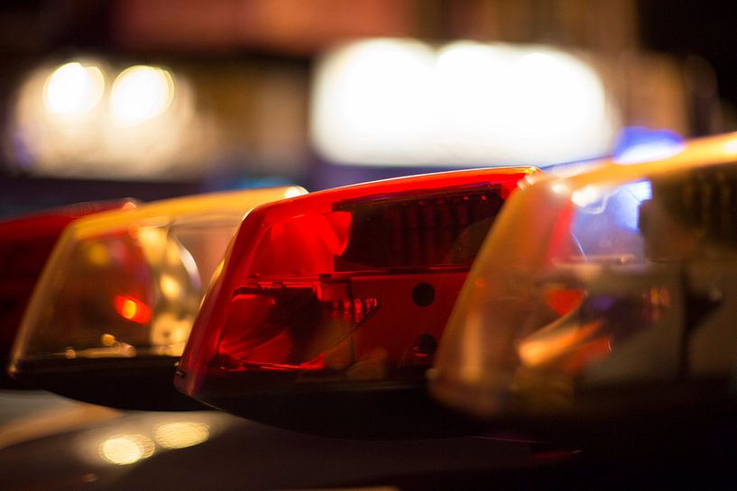 Feu clignotant de la police (New York City) par Marcel Kerdijk