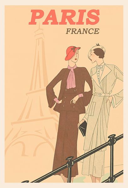 Modeskizze Paris Eiffelturm von Peter Balan