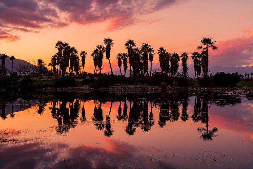 Palm Springs (États-Unis) au coucher du soleil par Jimmy van Drunen