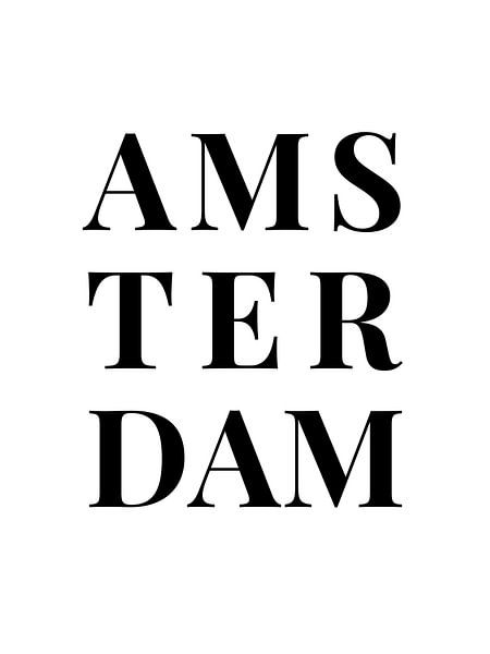 Amsterdam (in white/black) by MarcoZoutmanDesign