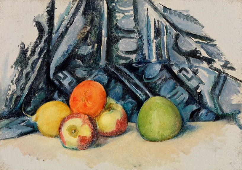 Nature morte, Pommes et tapis, Paul Cézanne (vers 1893-1894) par Atelier Liesjes