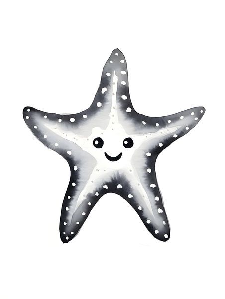Étoile de mer pour la chambre d'enfant par Moody Mindscape