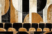 Geometric abstract wall decoration