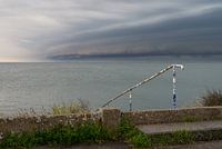 Heavy weather across the Eastern Scheldt.