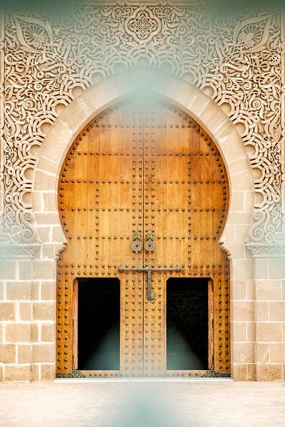 Eingang zum Ismael-Moulay-Mausoleum in Meknes, Marokko. von Melissa Peltenburg