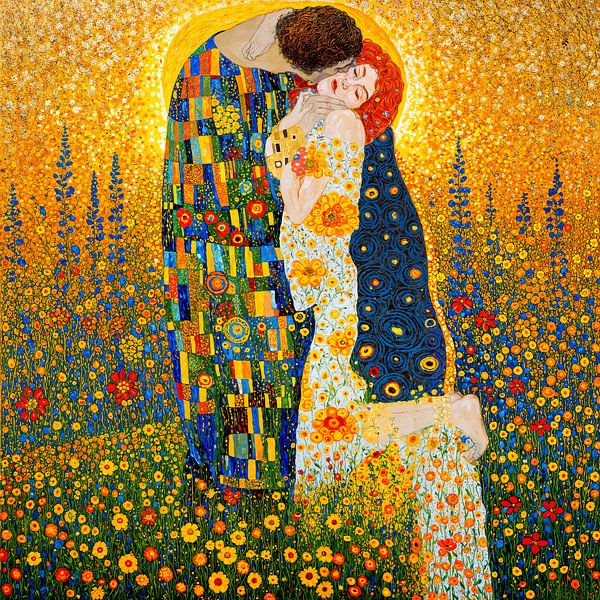 Flower Power Kiss - Ode à Klimt par Arjen Roos