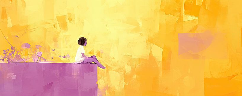 Abstrakt mit Mann von ARTEO Gemälde