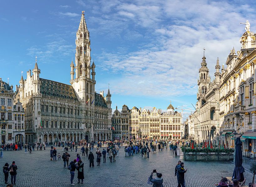 Grand Place in Brussels. by Jaap van den Berg