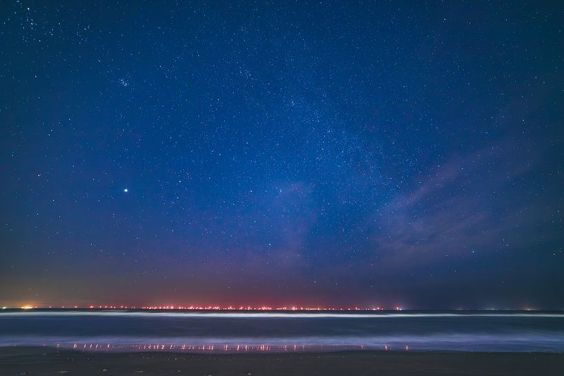Starry sky over the North Sea by Yanuschka | Fotografie Noordwijk