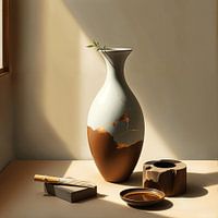 Nature morte Wabi sabi Kintsugi - la beauté de la récupération