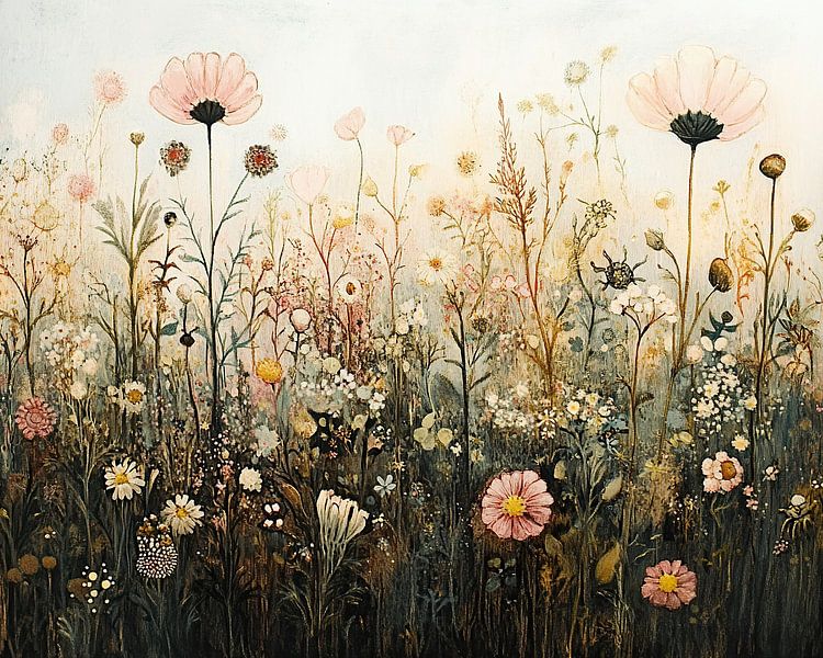 Blumen Pastell von Wunderbare Kunst