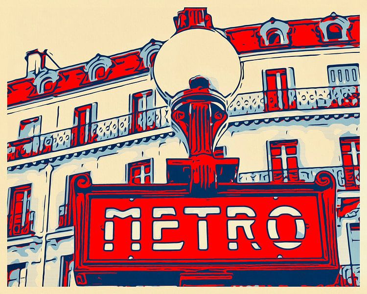 Metro in Paris von zam art