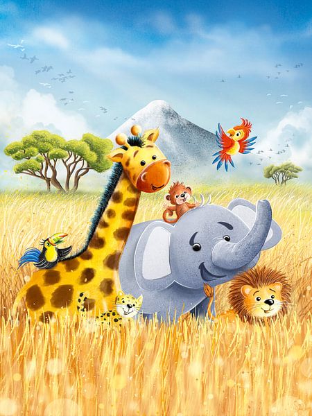 Tiere in der Savanne von Stefan Lohr