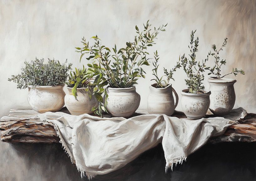 Harmonie von Weiß und Natur von Bianca ter Riet