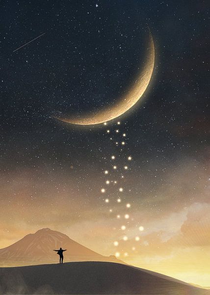 lune surréaliste par Alexander Tropmann