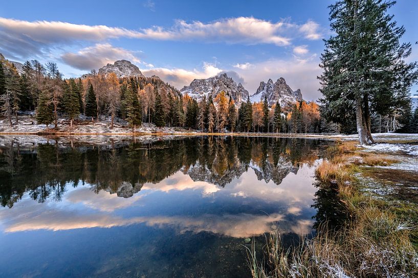 Automne au lac Antorno dans les Dolomites par Achim Thomae Photography
