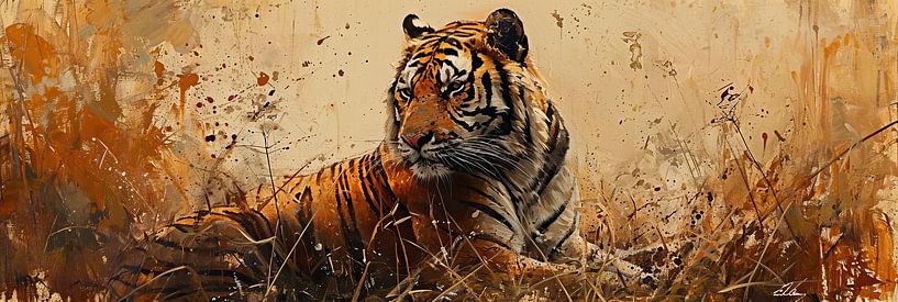 Painting Tiger Art by Art Whims