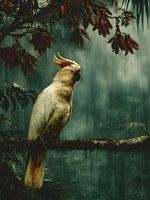 Ein Kakadu im Regenwald