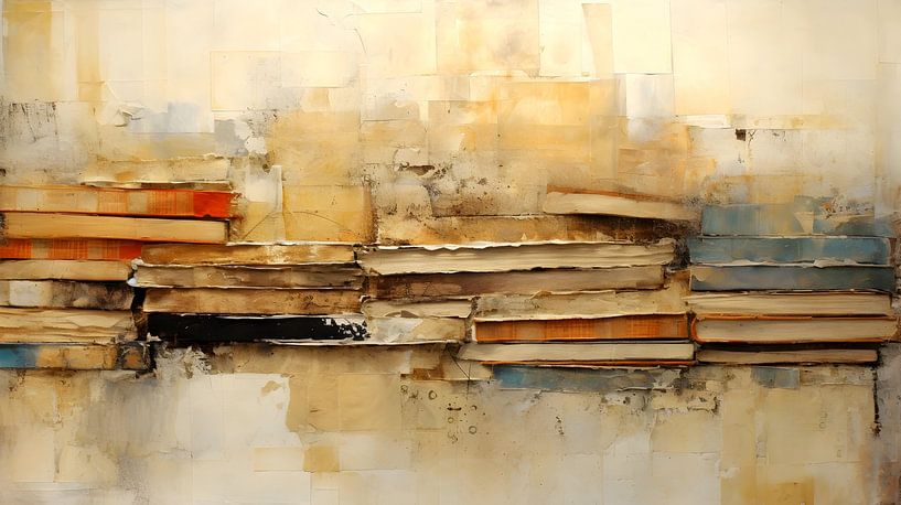 Muur van boeken van Heike Hultsch