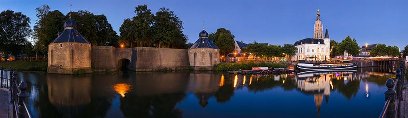 Panorama Breda Spanjaardsgat bei Abendlicht von JPWFoto