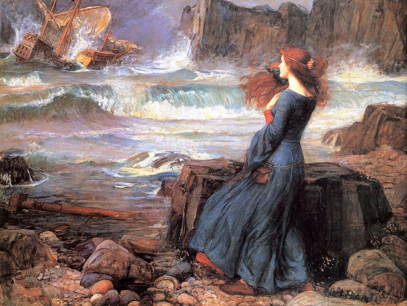 Miranda, John William Waterhouse par Creative Masters Old Masters