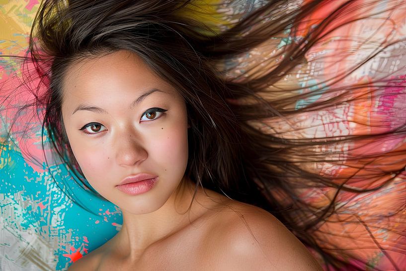 asiatisches belletristisches Porträt von Egon Zitter