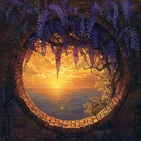 Durch das Tor des blauen Regens