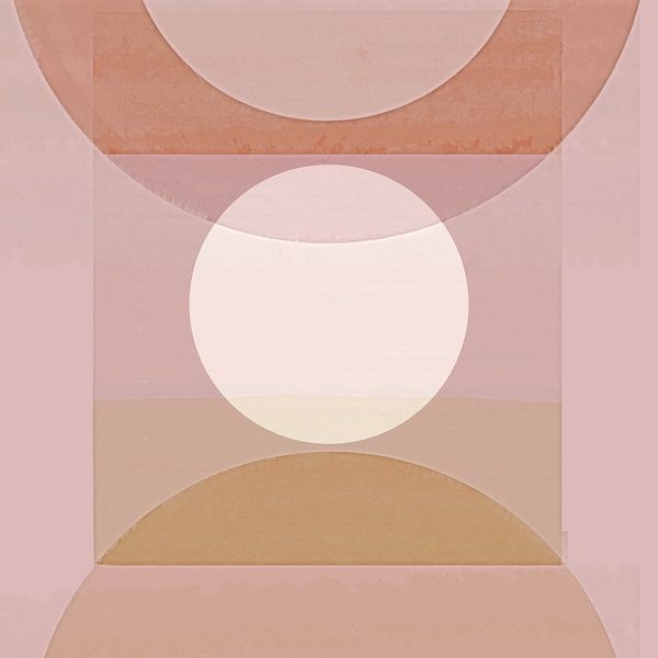 Abstrakte Pastell Formen von FRESH Fine Art