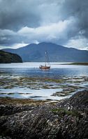 Fishing boat near Eilean Donan Castle