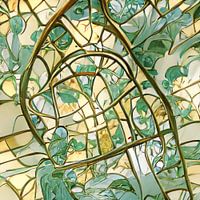 Carte Delft Art Nouveau