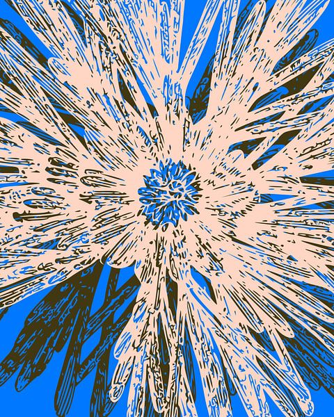 Skandinavische Summer Blumen Japandi Love VII von FRESH Fine Art