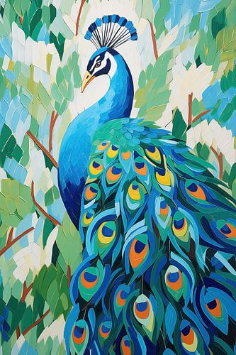 Paon coloré sur Bert Nijholt
