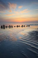 Sonnenuntergang am Wattenmeer