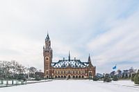 Friedenspalast im Schnee