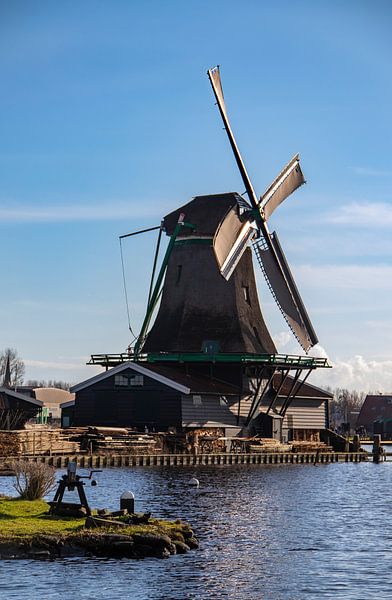 Windmill at Zaanse schans. by Floyd Angenent