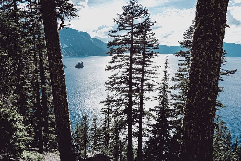Crater Lake Blue , Nature Magick  by PI Creative Art