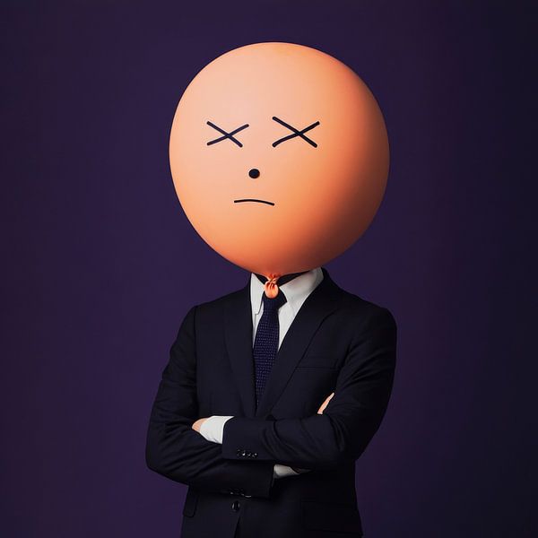 Balle de tête : le costard sérieux par Poster Art Shop