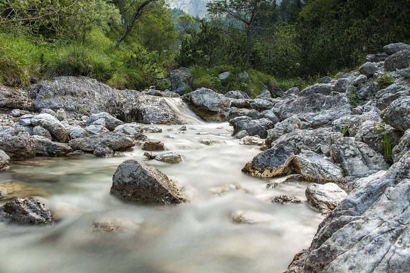 River in Valle di Bondo Italy by Jefra Creations