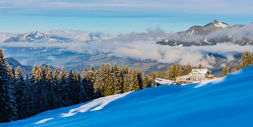 Mountain panorama into the Illertal by Walter G. Allgöwer